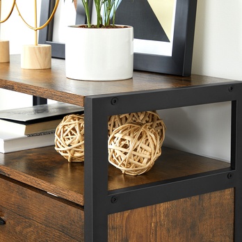 Skrinka na topánky DON hnedá/čierna 8