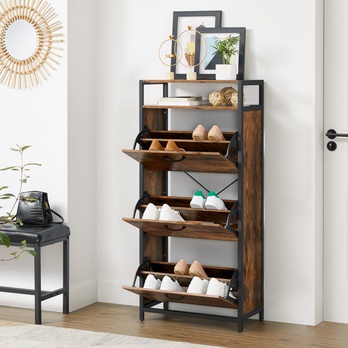 Skrinka na topánky DON hnedá/čierna 12