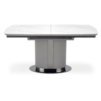 Jedálenský stôl DONCO biely mramor/sivá 3