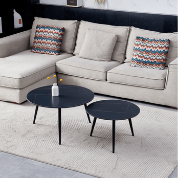 Konferenčný stolík DONO čierna, sada 2 ks 1