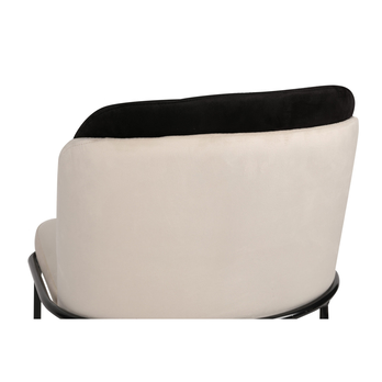 Jedálenská stolička DORE 3 krémová/čierna, sada 2 ks 5