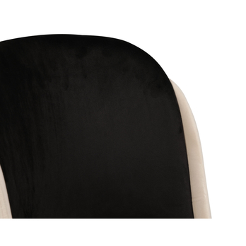 Jedálenská stolička DORE 3 krémová/čierna, sada 2 ks 6