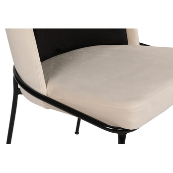 Jedálenská stolička DORE 3 krémová/čierna, sada 2 ks 8