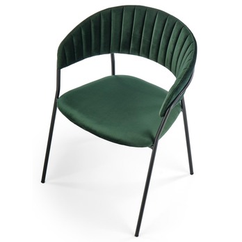 Jedálenská stolička DORIA tmavozelená 1