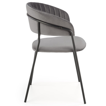 Jedálenská stolička DORIA sivá 2