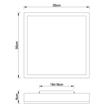 Stropné svietidlo DORO 2 sivá/biela, šírka 30 cm 6