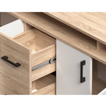 Komoda DOROTHEA dub sonoma/biela 3