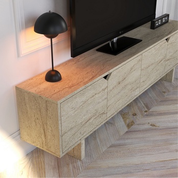 TV komoda DORUK travertín 4
