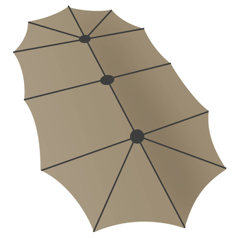 Slnečník DOUBLE taupe 1