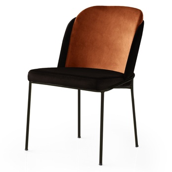 Jedálenská stolička DRAV čierna/bronzová, sada 4 ks 1