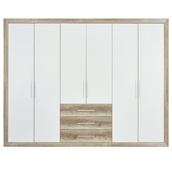 Šatníková skriňa DREANO dub canyon/biela, šírka 289 cm 3