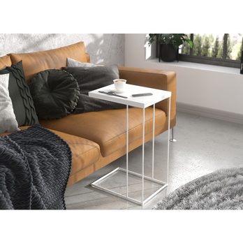 Prístavný stolík DRU biela 1