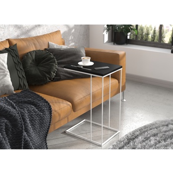 Prístavný stolík DRU biela/čierna 1