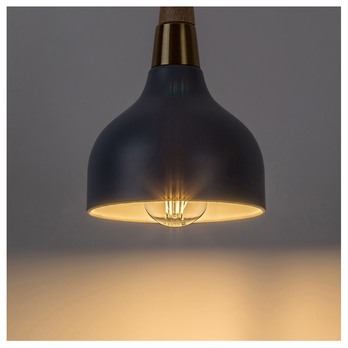 Závesné svietidlo DRUSILLA modrosivá/zlatá/prírodná 2