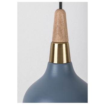 Závesné svietidlo DRUSILLA modrosivá/zlatá/prírodná 4