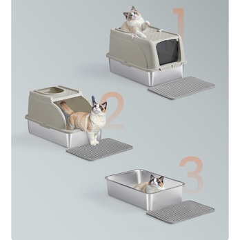 Mačacia toaleta DUAL béžová 4