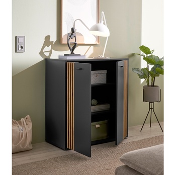 Komoda DUBLIN 2 antracitová/dub evoke 6