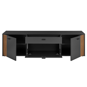 TV komoda  DUBLIN antracitová/dub evoke 2