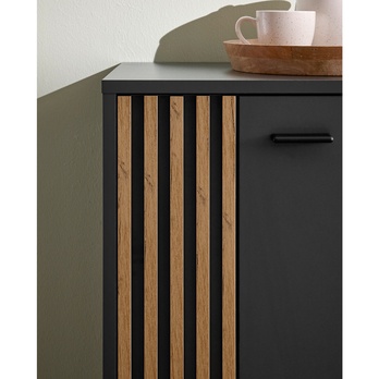 TV komoda  DUBLIN antracitová/dub evoke 7