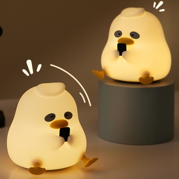 Detská nočná lampa DUCK biela 2