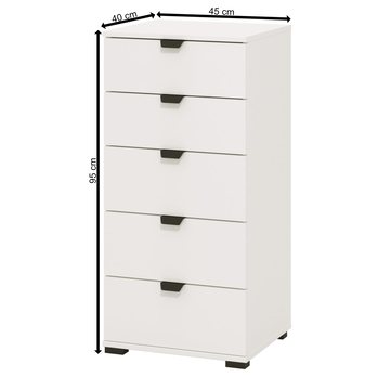 Komoda DUERO II biela 6