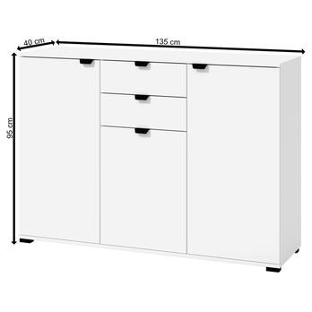 Komoda DUERO IV biela 9