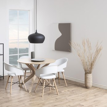 Jedálenský stôl DUNCAN bielený dub 1