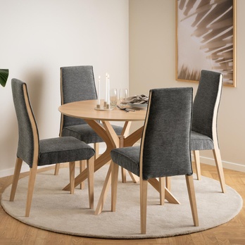 Jedálenský stôl DUNCAN bielený dub 7