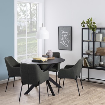 Jedálenský stôl DUNCAN čierna 1