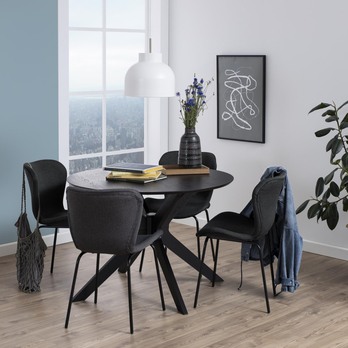 Jedálenský stôl DUNCAN čierna 5