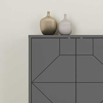 Komoda DUNE II antracitová 4