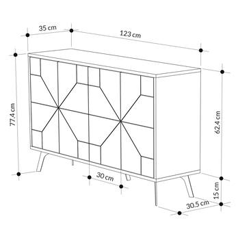 Komoda DUNE III hnedá 5
