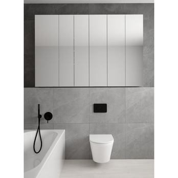 Zrkadlová skrinka DUO 60 L biela vysoký lesk/zrkadlo 1