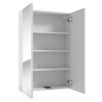 Zrkadlová skrinka DUO 60 L biela vysoký lesk/zrkadlo 2