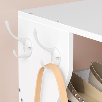 Regál na topánky DURABL 2 biela 4