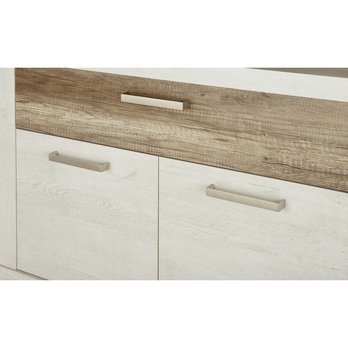 Vitrína DURO 1 pínia biela/dub antik 5