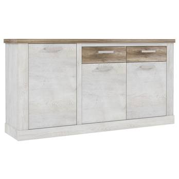 Komoda DURO 2 pínia biela/dub antik 2