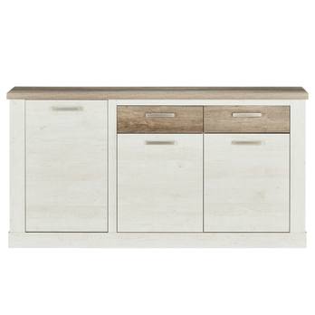 Komoda DURO 2 pínia biela/dub antik 3