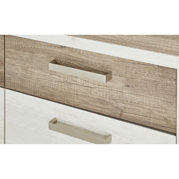 Komoda DURO 2 pínia biela/dub antik 6