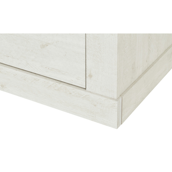 Komoda DURO 2 pínia biela/dub antik 8