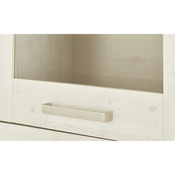 Vitrína DURO 3 pínia biela/dub antik 7