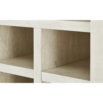 Vitrína DURO 3 pínia biela/dub antik 8