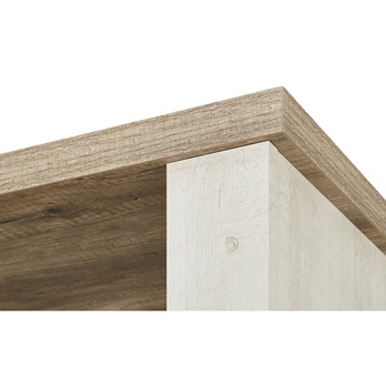 Vitrína DURO 3 pínia biela/dub antik 9