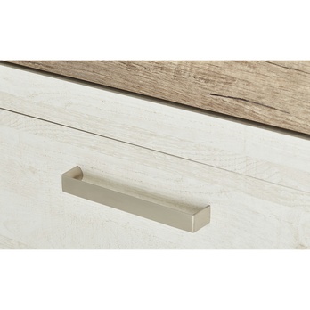 Komoda DURO 4 pínia biela/dub antik 8