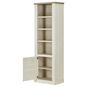 Regál DURO pínia biela/dub antik 1