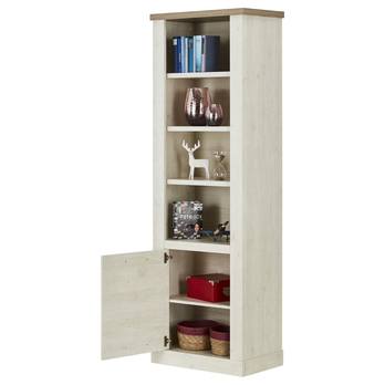 Regál DURO pínia biela/dub antik 4