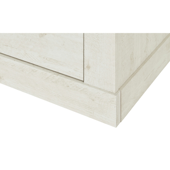 Regál DURO pínia biela/dub antik 8