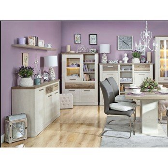 Nástenná polica DURO dub antik, 200 cm 1