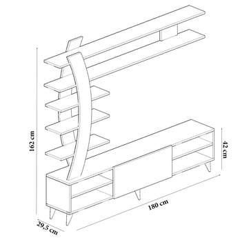 Obývacia stena DURU 1 biela 3