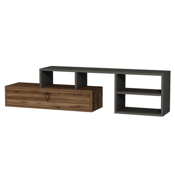 TV stolík DURU 2 antracitová/orech 2